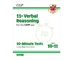KNYGA Bookshop 11+ CEM 10-Minute Tests: Verbal Reasoning - Ages 10-11 Book 1 (with Online Edition)