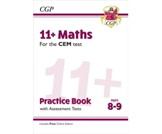KNYGA Bookshop 11+ CEM Maths Practice Book &amp; Assessment Tests - Ages 8-9 (with Online Edition)