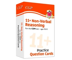 KNYGA Bookshop 11+ CEM Non-Verbal Reasoning Practice Question Cards - Ages 10-11