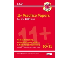 KNYGA Bookshop 11+ CEM Practice Papers: Ages 10-11 - Pack 1 (with Parents' Guide &amp; Online Edition)
