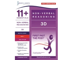 KNYGA Bookshop 11+ Essentials - 3-D Non-verbal Reasoning Book 1 (First Past the Post) - CEM (Durham University)
