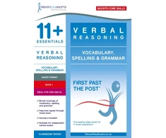 KNYGA Eleven Plus Exams 11+ Essentials Verbal Reasoning: Vocabulary, Spelling &amp; Grammar Book 1