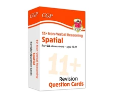KNYGA Bookshop 11+ GL Revision Question Cards: Non-Verbal Reasoning Spatial - Ages 10-11