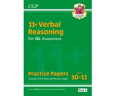 KNYGA Bookshop 11+ GL Verbal Reasoning Practice Papers: Ages 10-11 - Pack 3 (with Parents' Guide &amp; Online Edition)