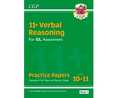 KNYGA Bookshop 11+ GL Verbal Reasoning Practice Papers: Ages 10-11 - Pack 1 (with Parents' Guide &amp; Online Ed)