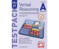 KNYGA Bookshop 11+ Verbal Reasoning Year 5-7 GL &amp; Other Styles Testpack A Papers 9-12