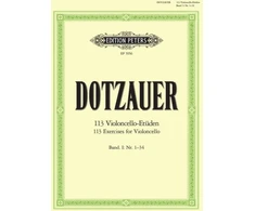 KNYGA Bookshop 113 Exercises for Violoncello, Book 1
