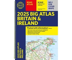 KNYGA Bookshop 2025 Philip's Big Road Atlas of Britain &amp; Ireland