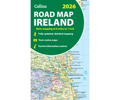 KNYGA Bookshop 2026 Collins Road Map of Ireland