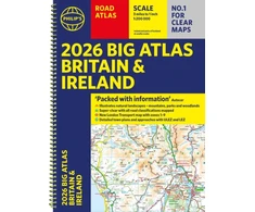 KNYGA Bookshop 2026 Philip's Big Road Atlas of Britain &amp; Ireland