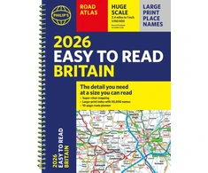 KNYGA Bookshop 2026 Philip's Easy to Read Road Atlas of Britain