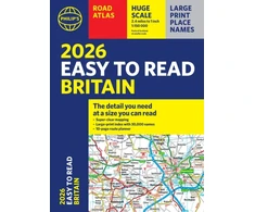 KNYGA Bookshop 2026 Philip's Easy to Read Road Atlas of Britain