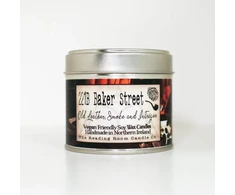 KNYGA Bookshop 221b Baker Street- Scented Soy Candle- Old Leather, Smoke and Intrigue