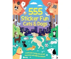 KNYGA Bookshop 555 Sticker Fun - Cats &amp; Dogs Activity Book
