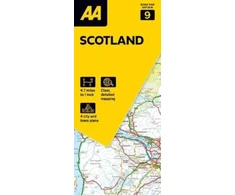 KNYGA Bookshop folded AA Road Map Scotland
