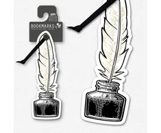 KNYGA Bookshop Academia Bookmarks - Quill &amp; Ink