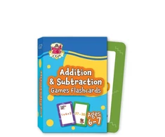 KNYGA Bookshop Cgp Books Addition &amp; Subtraction Games Flashcards for Ages 6-7 (Year 2)
