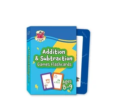 KNYGA Bookshop Cgp Books Addition &amp; Subtraction Games Flashcards for Ages 8-9 (Year 4)