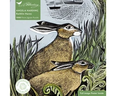 KNYGA Bookshop Adult Sustainable Jigsaw Puzzle Angela Harding: Rathlin Hares