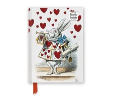 KNYGA Bookshop Alice's Adventures in Wonderland: Baltas Rabbit (Foiled Blank Journal)