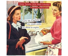 KNYGA Bookshop Anne Taintor 2026 Wall Calendar