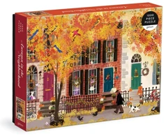 Dėlionė Bookshop Autumn in the Neighborhood 1000 Piece Puzzle