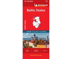 KNYGA Bookshop Baltic States - Michelin National Map 781