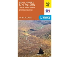 KNYGA Ordnance Survey Ben Lawers &amp; Glen Lyon, Loch Tay, Killin &amp; Kenmore