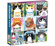 Dėlionė Bookshop Bookish Cats 500 Piece Family Puzzle