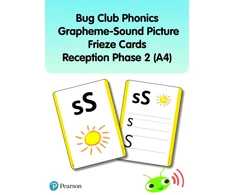 KNYGA Bookshop Bug Club Phonics Grapheme-Sound Picture Frieze Cards Reception Phase 2 (A4)