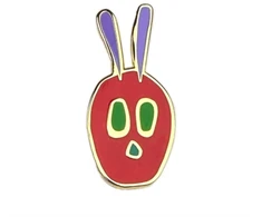 KNYGA Bookshop Caterpillar Head Pin Badge