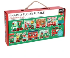 KNYGA Bookshop Christmas Train Shaped Floor Puzzle
