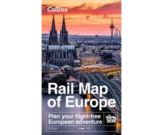 KNYGA Bookshop Collins Rail Map of Europe