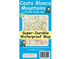 KNYGA Bookshop Costa Blanca Mountains Tour and Trail Map