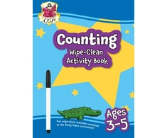 KNYGA Bookshop Cgp Books Counting Wipe-Clean Activity Book for Ages 3-5 (with pen)