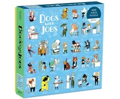 Dėlionė Bookshop Dogs With Jobs 500 Piece Puzzle