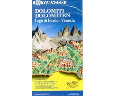 KNYGA Bookshop Dolomites / Lake Garda / Venice road map &amp; panoramic map