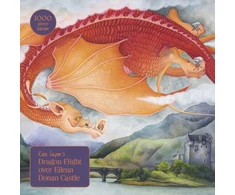 KNYGA Bookshop Dragon Flight over Eilean Donan Castle: 1000-piece jigsaw