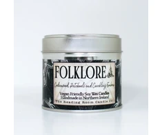 KNYGA Bookshop Folklore- Scented Soy Candle- Cedarwood, Patchouli and Crackling Embers