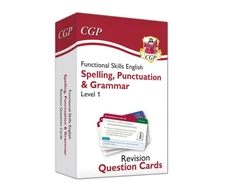 KNYGA Bookshop Functional Skills English Revision Question Cards: Spelling, Punctuation &amp; Grammar - Level 1
