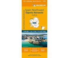 KNYGA Bookshop Galicia - Michelin Regional Map 571