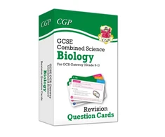 KNYGA Bookshop Cgp Books GCSE Combined Science: Biology OCR Gateway Revision Question Cards