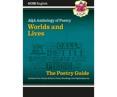 KNYGA Bookshop GCSE English AQA Poetry Guide - Worlds &amp; Lives Anthology inc. Online Edition, Audio &amp; Quizzes