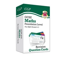 KNYGA Bookshop Cgp Books GCSE Maths AQA Revision Question Cards - Foundation