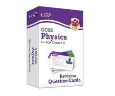KNYGA Bookshop Cgp Books GCSE Physics AQA Revision Question Cards - Q&amp;A cards for quick practice