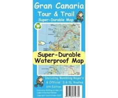 KNYGA Bookshop folded Gran Canaria Tour and Trail Map
