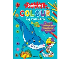 KNYGA Bookshop Junior Art Colour By Numbers: Shark