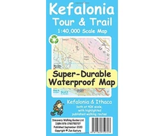 KNYGA Bookshop Kefalonia Tour and Trail Map