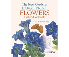 KNYGA Bookshop Kew Gardens Large Print Flowers Dot-to-Dot Book