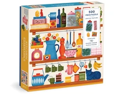 Dėlionė Bookshop Kitchen Essentials 500 Piece Puzzle with Shaped Pieces